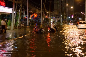 Heavy Rain Causes Flash Floods in Pattaya
