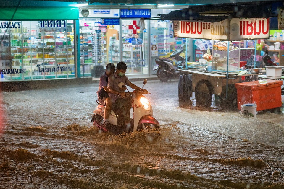 Heavy rains expected in parts of Thailand until July 22nd